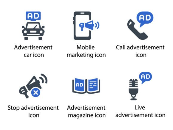 A Crafter's Review of the Ads Marketing Icon Set 6 Graphics