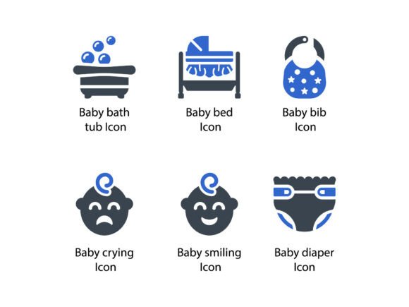 A Designer’s Review of the Childhood Baby Icon Graphics