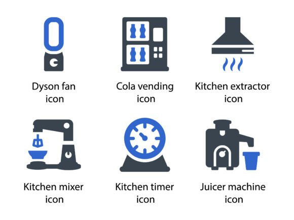 A Practical Review of Appliances Icon Set 6 Graphics