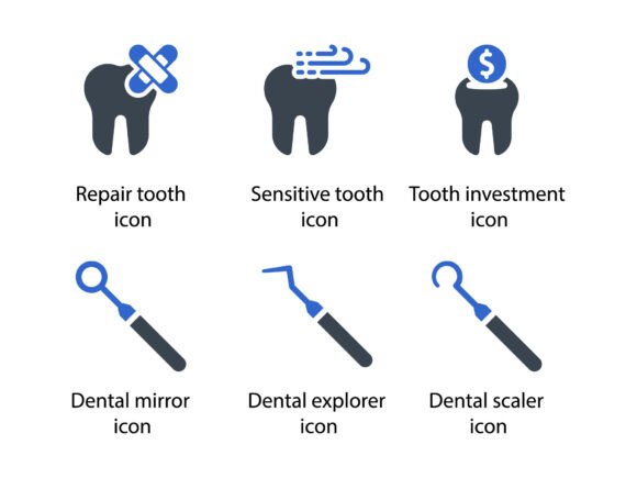 A Professional Review of the Dental Care Graphics Icon Set