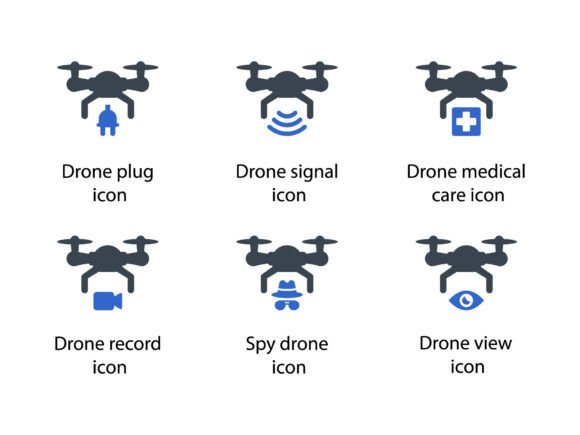 A Professional Review of the Drone Icon Set 6 Graphics