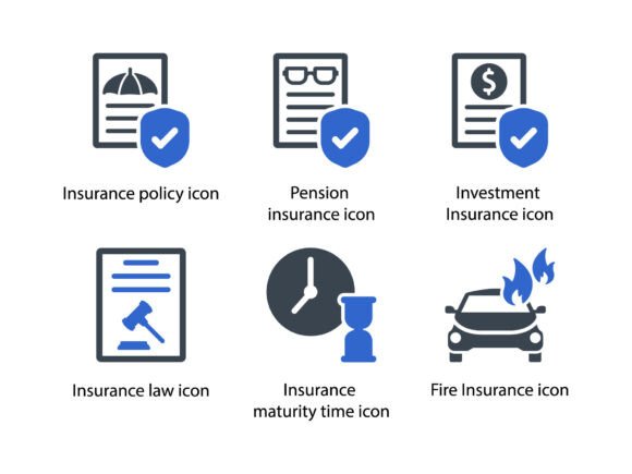 A Sharp Icon Set for Insurance Graphics and Blog Design