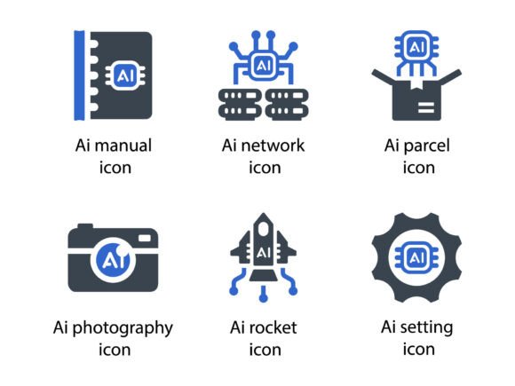 Artificial Intelligence Icons for Your Crafting & Graphics Projects