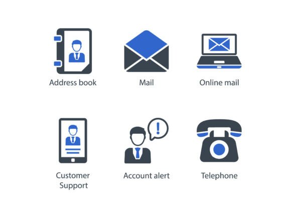 Elevating Editorial Design with Modern Contact Icons