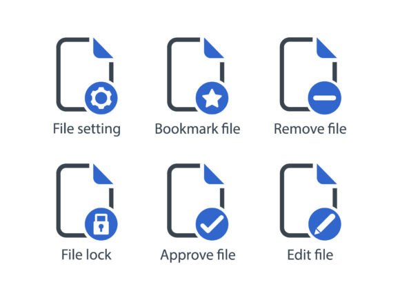 Files Icon Set 2: A Polished Graphics Collection