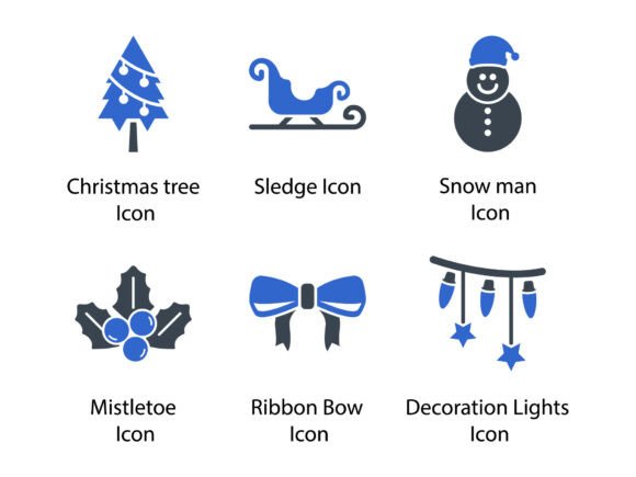 Glyph Icons for Classic Christmas Crafting
