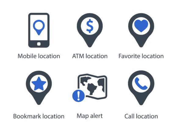 Location Graphics and Icon Set Review for Digital Products